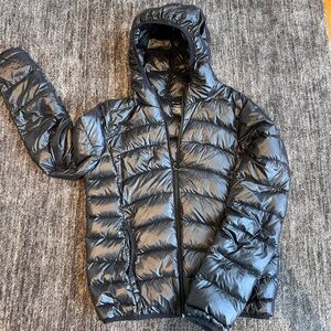 Aqua Black Packable Puffer Jacket